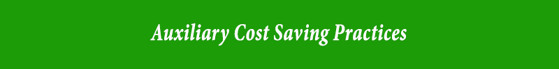 Auxiliary Cost Saving Practices